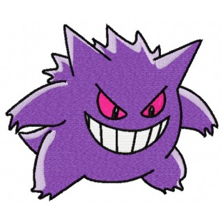 Gengar embroidery design - Embroidery Design