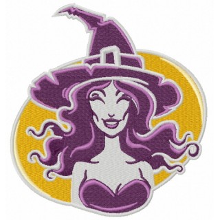 Sexy witch 3 embroidery design - Embroidery Design