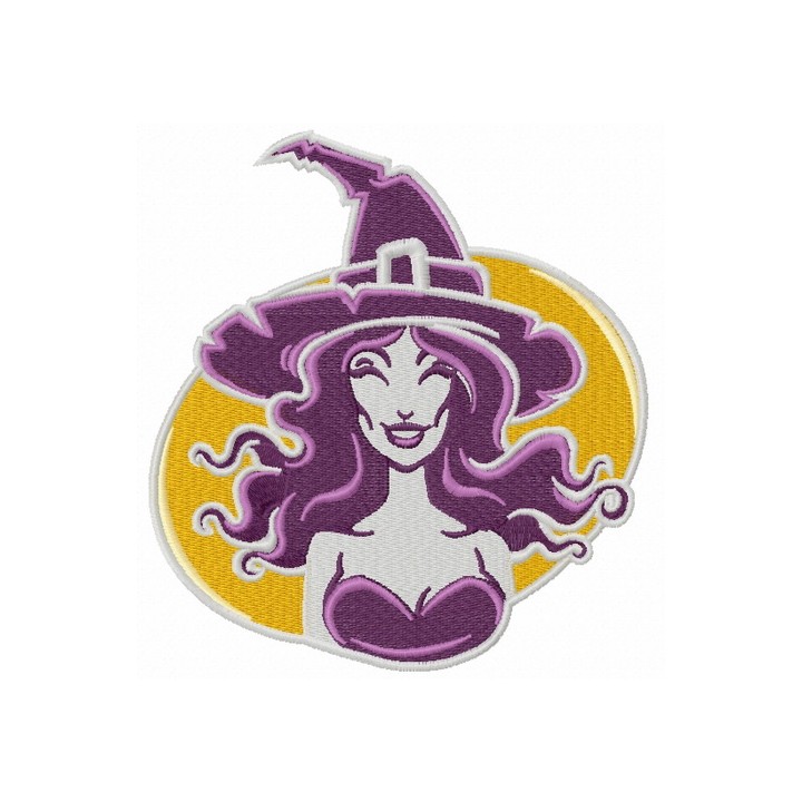 Sexy witch 3 embroidery design - Embroidery Design