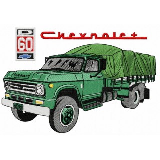 Chevrolet D60 car embroidery design - Embroidery Design