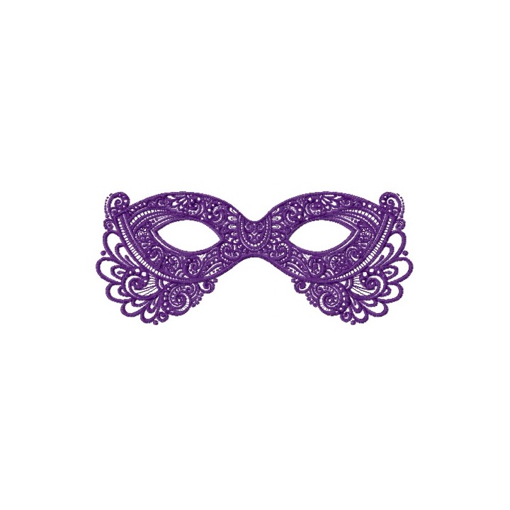 Purple mask embroidery design - Embroidery Design