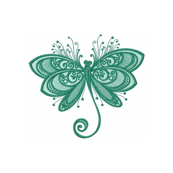 Funny butterfly embroidery design - Embroidery Design
