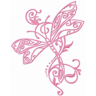Fancy dragonfly 4 embroidery design - Embroidery Design