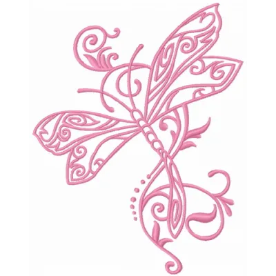 Fancy dragonfly 4 embroidery design preview showcasing intricate stitching patterns for creative projects.