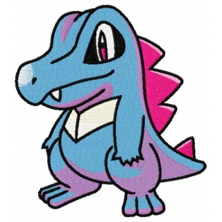 Totodile embroidery design - Embroidery Design