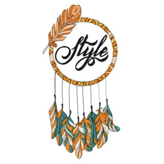 Dreamcatcher style embroidery design - Embroidery Design