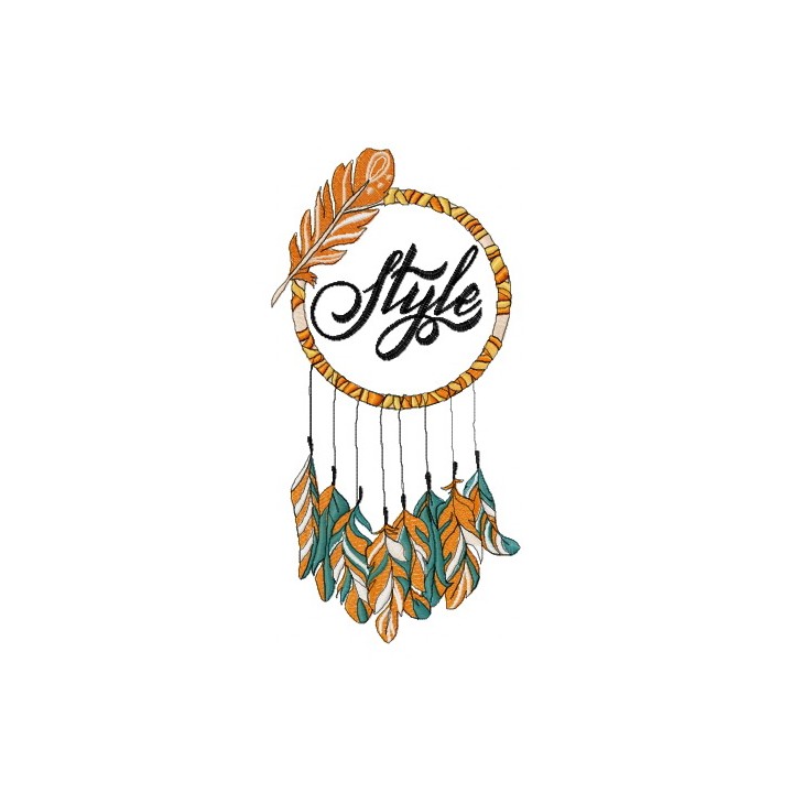 Dreamcatcher style embroidery design - Embroidery Design