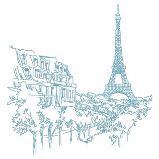 Eiffel Tower 4 embroidery design - Embroidery Design