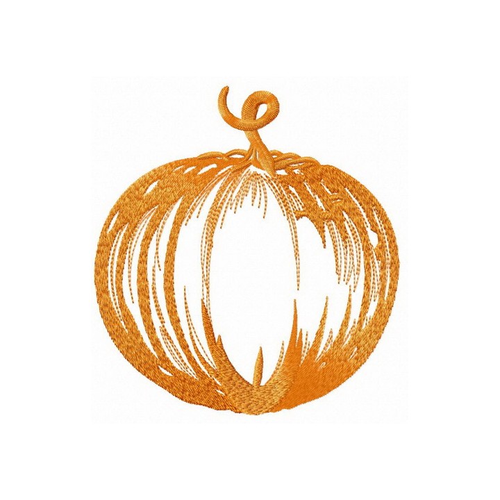 Ripe pumpkin embroidery design - Embroidery Design