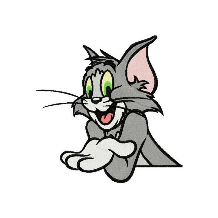 Cat Tom embroidery design - Embroidery Design