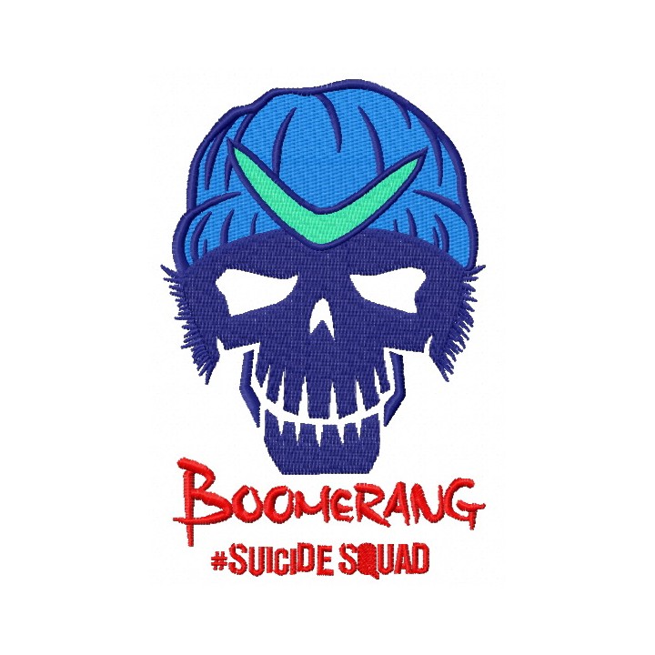 Suicide Squad Boomerang embroidery design - Embroidery Design
