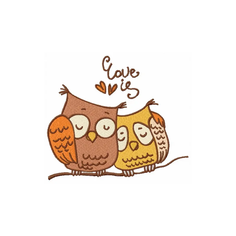 Sleepy owls embroidery design featuring adorable owl motifs, perfect for stitching on baby onesies or pillows.