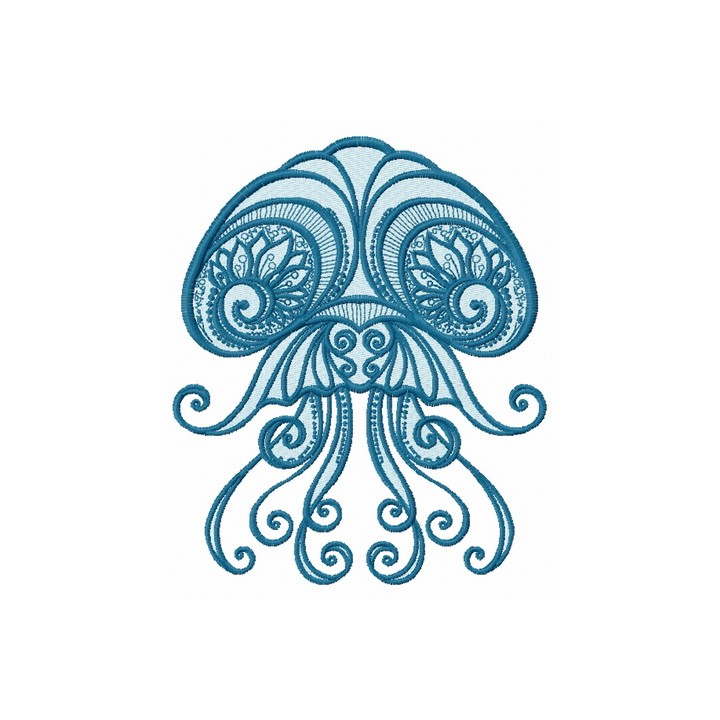 Jellyfish 2 embroidery design - Embroidery Design