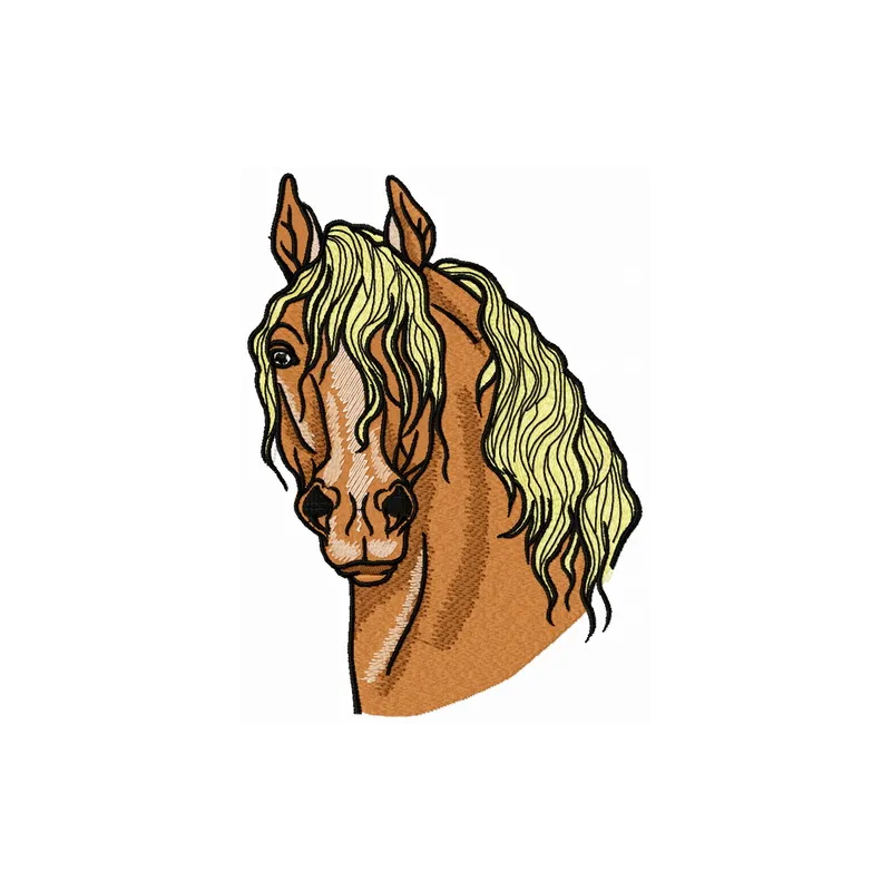 Preview of Steppe Horse 3 embroidery design featuring a majestic horse motif for stitching on various items.