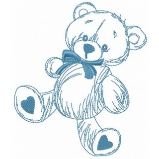 My beloved teddy bear embroidery design - Embroidery Design