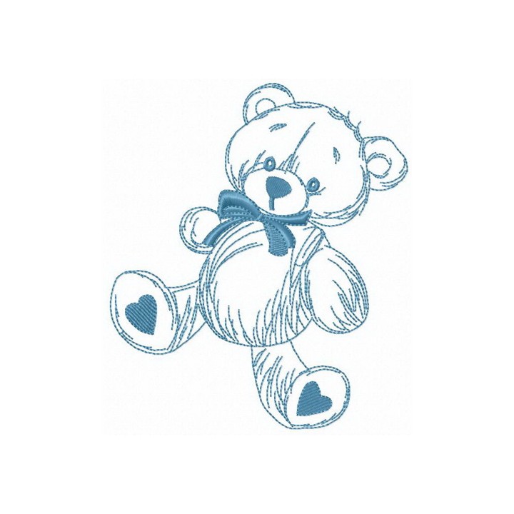 My beloved teddy bear embroidery design - Embroidery Design