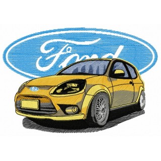Ford car embroidery design - Embroidery Design