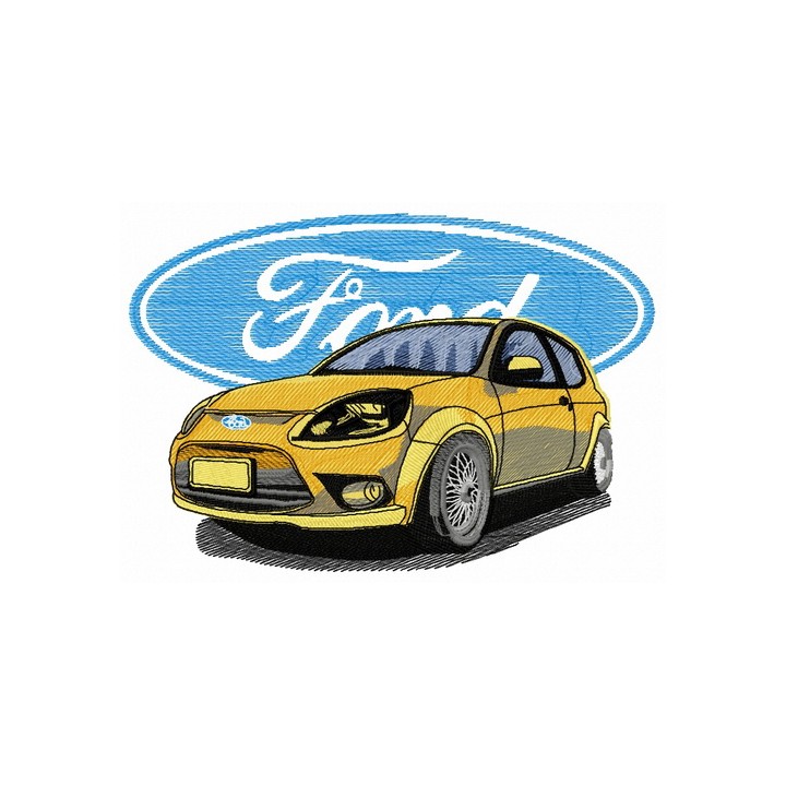 Ford car embroidery design - Embroidery Design