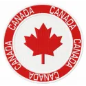Canada badge embroidery design preview showcasing a stitched motif suitable for jackets and bags.
