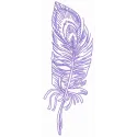 Feather 45 embroidery design showcasing delicate feather motifs ideal for embellishing clothing and accessories.