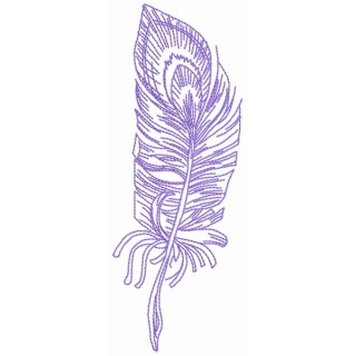 Feather 45 embroidery design - Embroidery Design