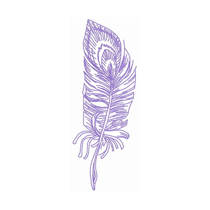 Feather 45 embroidery design - Embroidery Design