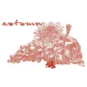Preview of Autumn Gifts 2 embroidery design featuring colorful fall motifs for seasonal stitching projects.