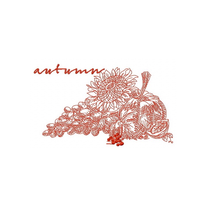 Autumn gifts 2 embroidery design - Embroidery Design