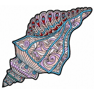 Mosaic sea shell 3 embroidery design - Embroidery Design