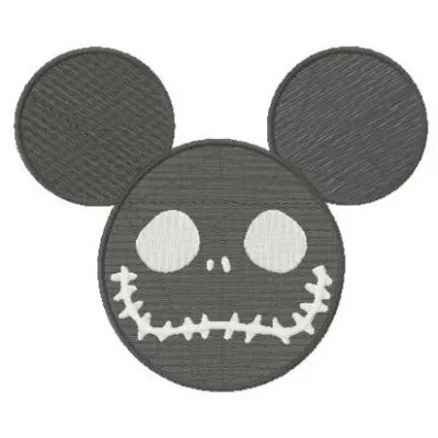Mickey Mouse Halloween horror embroidery design featuring spooky motifs for fun stitching on various items.