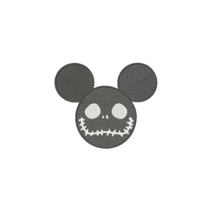 Mickey Mouse Halloween horror embroidery design featuring spooky motifs for fun stitching on various items.