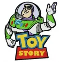 Buzz Lightyear waving hand embroidery design from Toy Story, showcasing playful stitching patterns for crafts.