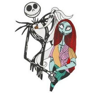 Jack, Sally and Zero embroidery design - Embroidery Design