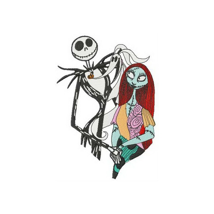 Jack, Sally and Zero embroidery design - Embroidery Design