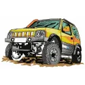 Jeep car embroidery design showcasing a detailed stitched motif for personalized apparel and accessories.