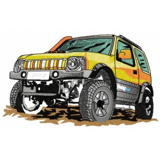 Jeep car embroidery design - Embroidery Design