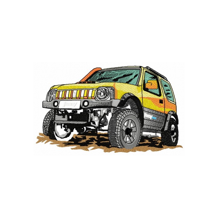 Jeep car embroidery design - Embroidery Design