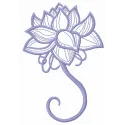 Preview of the Fragile Flower 11 embroidery design, showcasing delicate floral motifs suitable for various fabric projects.