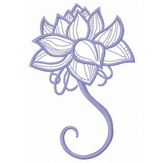Fragile flower 11 embroidery design - Embroidery Design