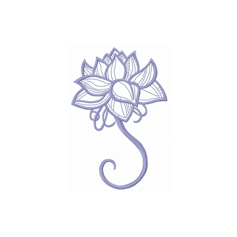Preview of the Fragile Flower 11 embroidery design, showcasing delicate floral motifs suitable for various fabric projects.