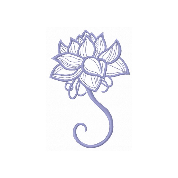 Fragile flower 11 embroidery design - Embroidery Design