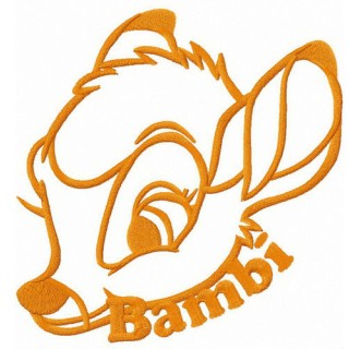 Disney character Bambi embroidery design - Embroidery Design