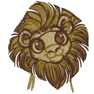 Cute lion embroidery design - Embroidery Design