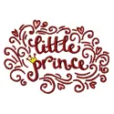 Little prince embroidery design featuring a whimsical quote, ideal for embellishing t-shirts and pillows.