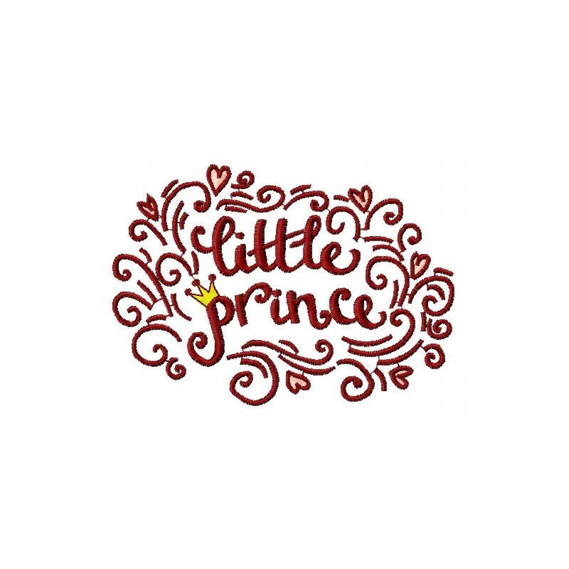 Little prince embroidery design featuring a whimsical quote, ideal for embellishing t-shirts and pillows.