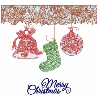 Christmas decorations 5 embroidery design - Embroidery Design