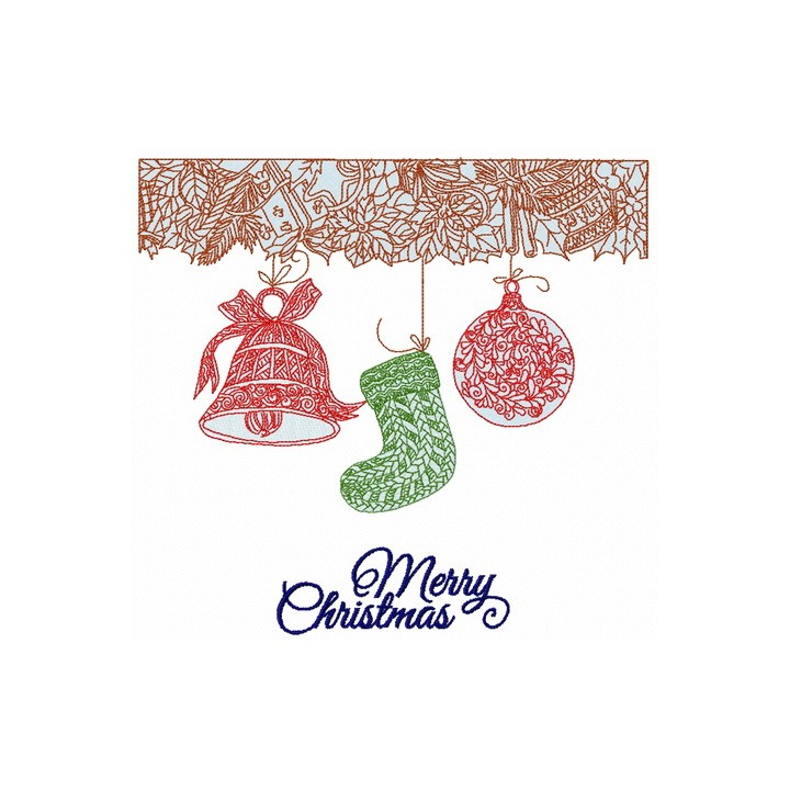 Christmas decorations 5 embroidery design - Embroidery Design