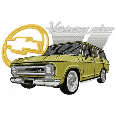 Chevrolet Veraneio car embroidery design preview showcasing detailed stitching patterns for automotive enthusiasts.