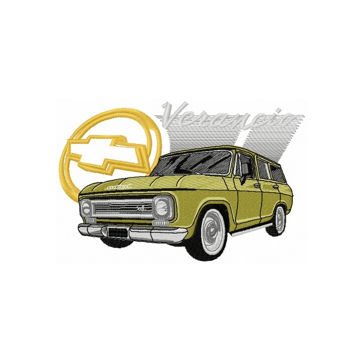 Chevrolet Veraneio car embroidery design - Embroidery Design