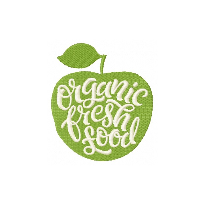 Organic fresh food embroidery design - Embroidery Design